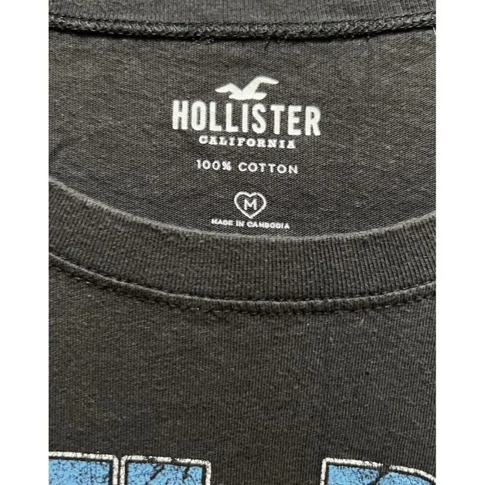 Hollister T Shirt “ Steel Road” Black Motorcycle Graphic ~ Medium - Picture 4 of 4